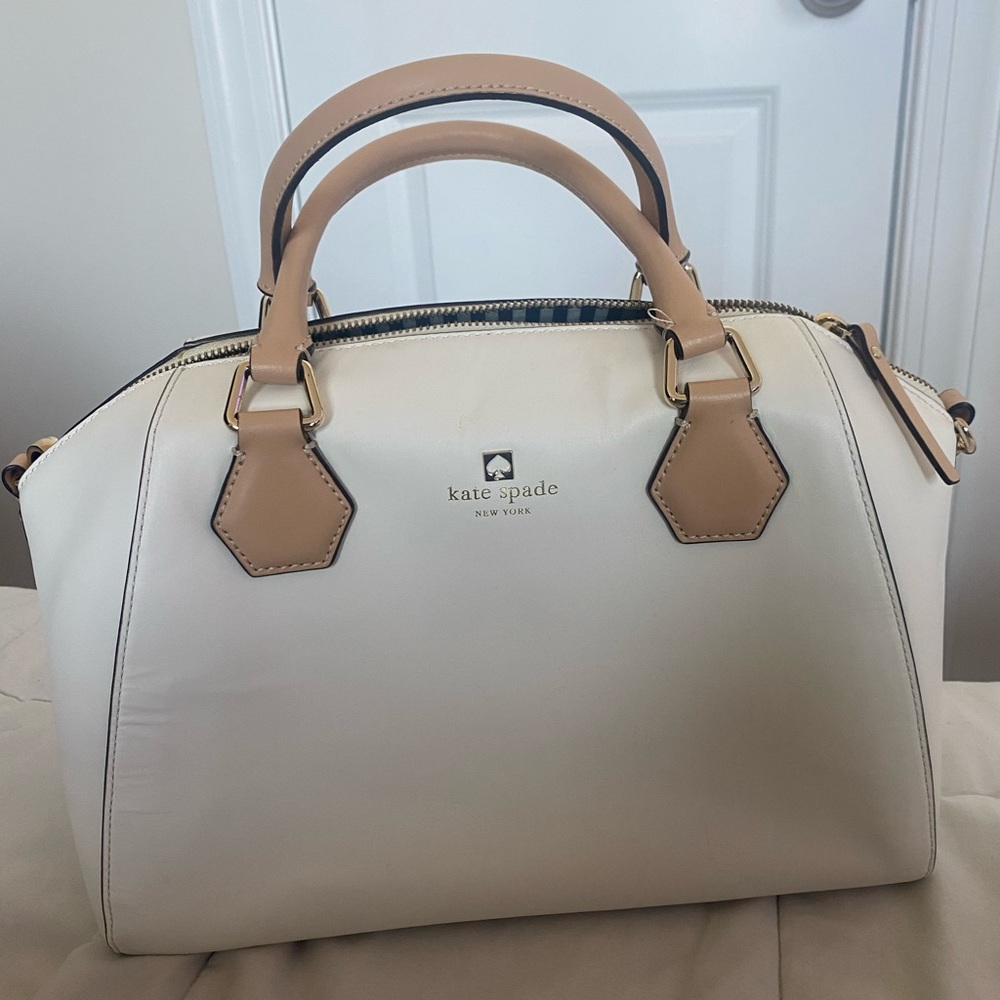 White Kate Spade Satchel Bag
